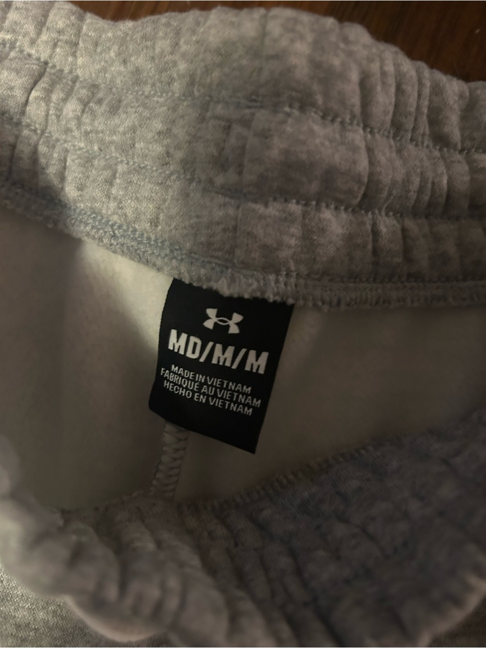 Under Armour Gray Fleece Jogger Pants - Picture 4 of 9